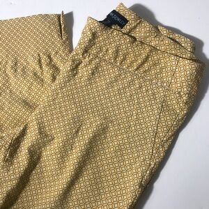 Cynthia Rowley Yellow Patterned Capris